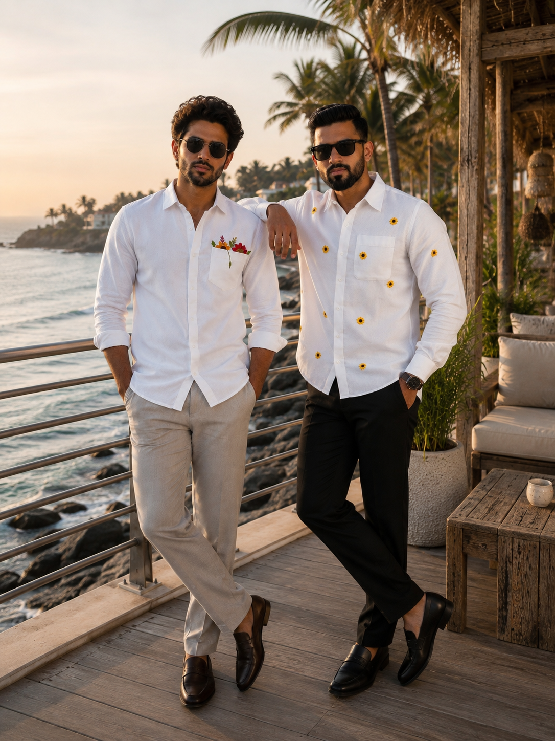 Hand Embroidered Men's Shirt