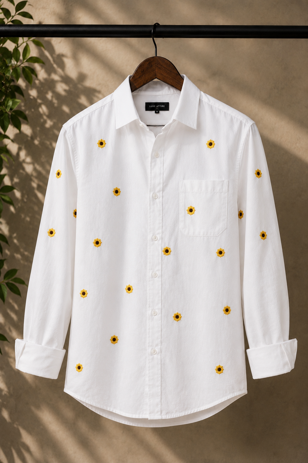 Premium Sunflower Handwork Men’s Shirt