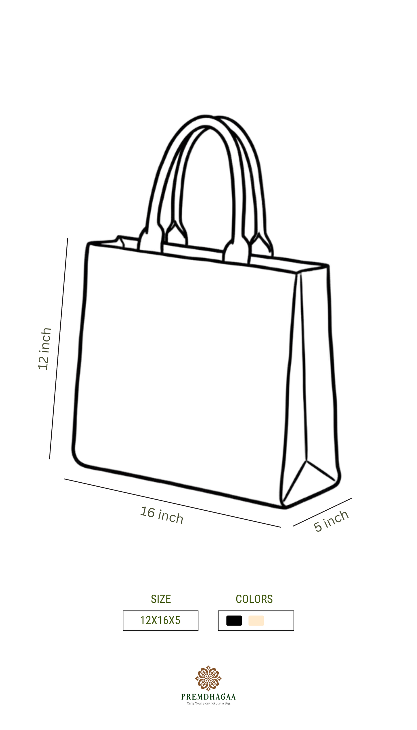 Safari Toiles Print Premium Tote Bag